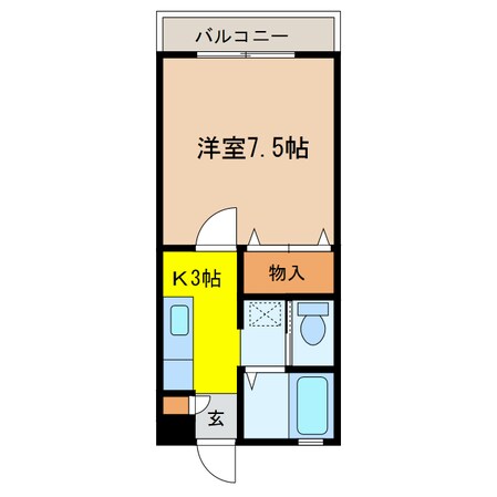 コーポヨーコⅠの物件間取画像